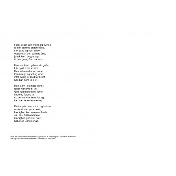 Lejlighedskort, bryllup A5  med konvolut