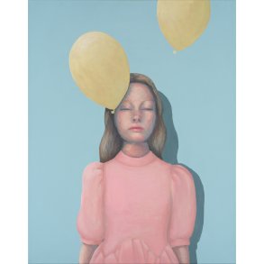 THE PINK DRESS, AKRYLMALERI