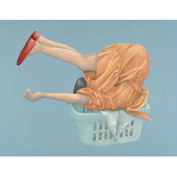 VASKETJSKURV , AKRYLMALERI